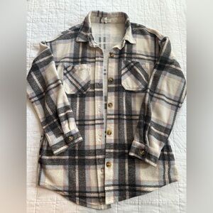 Maurices Plaid Button-Up Jacket